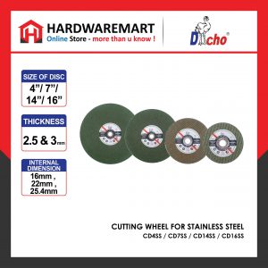 DACHO CUTTING WHEEL FOR STAINLESS STEEL