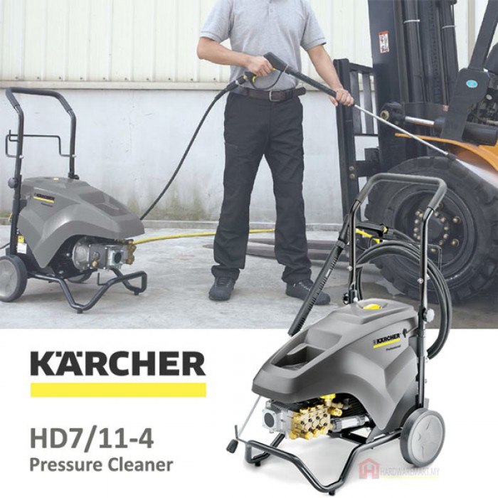Kracher-HD7–11-4-1-600×600-700×700 KARCHER HD7/11-4 CLASSIC COMMERCIAL PRESSURE CLEANER (2900W/150BAR/220V)