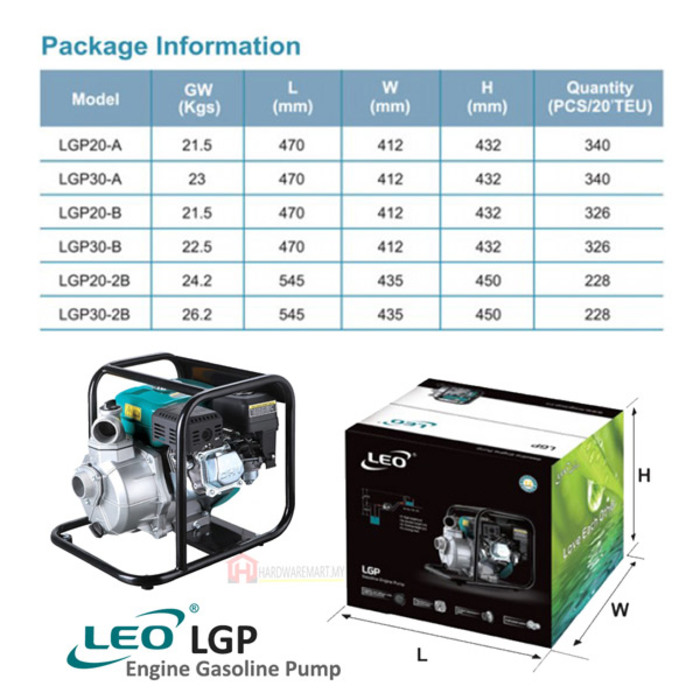 LGP20A_pdf_1761037176.jpg LEO LGP20A PETROL ENGINE WATER PUMP Pam Air Enjin Kilang (5.5HP/500LMIN/50MM)