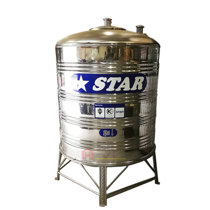 Hardwaremart STAR template-36 STAR WS150 STAINLESS STEEL WATER TANK (1500L/330GAL)